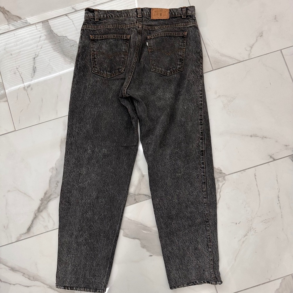 Vintage 80's Levi's Gray Acid‎ Wash Faded Denim Jeans Silver Tab Women's 30x29